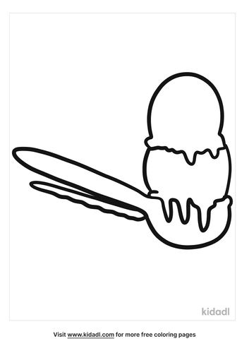 Ice Cream Scoop Coloring Pages | Free Food Coloring Pages | Kidadl
