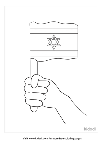 Israel Flag Coloring Pages Free World Geography Flags Coloring Pages Kidadl