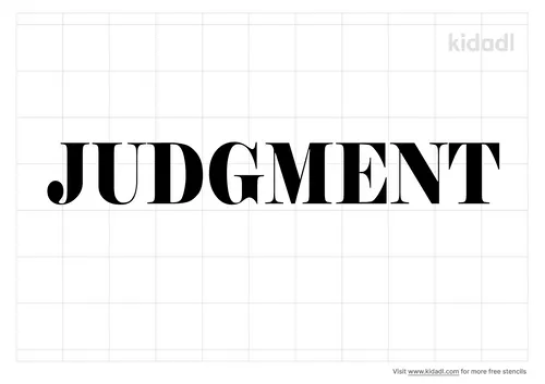 judgment-stencil