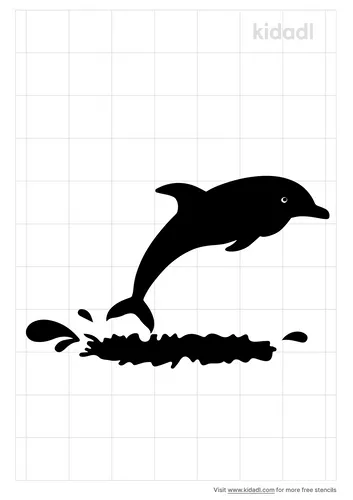 jumping-dolphins-stencil