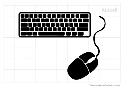keyboard-and-mouse-stencil