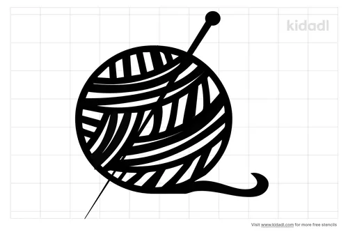 knitting-ball-stencil