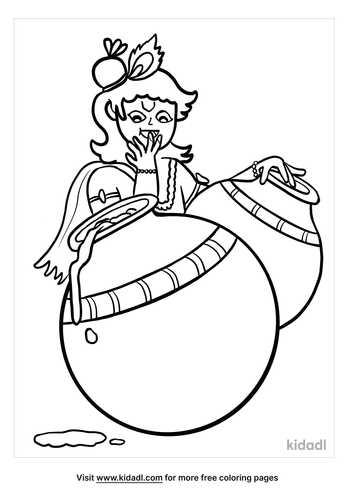 Krishna Coloring Pages Free Fairytales Stories Coloring Pages Kidadl