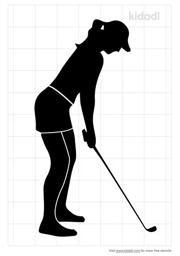 lady-golfer-stencil
