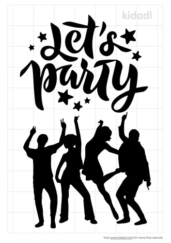 let-s-party-stencil