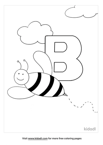 Letter B Coloring Pages Free Letters Coloring Pages Kidadl