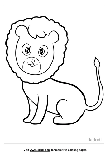 lion coloring pages free animals coloring pages kidadl
