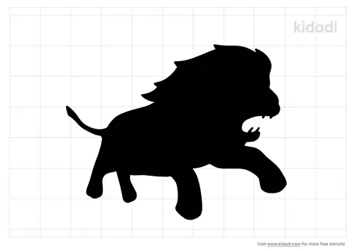 lion-in-mid-attack-stencil