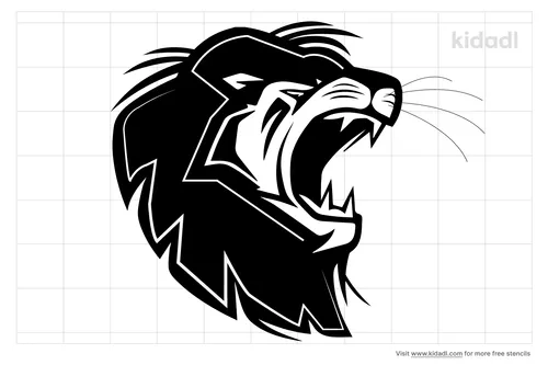 lion-mouth-stencil