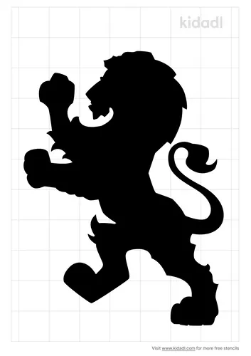lion-standing-up-stencil