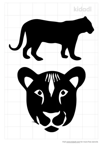 lioness-stencil