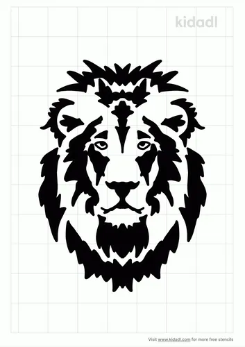 lions-head-stencil