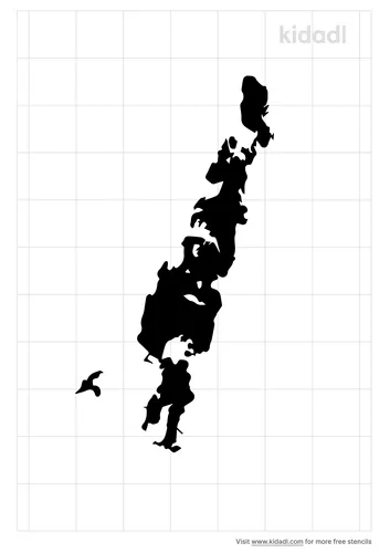 little-sebago-lake-map-stencil