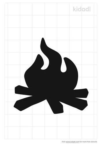 log-fire-stencil