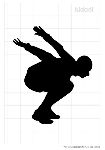 long-jump-drawings-stencil