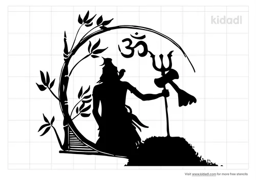 lord-shiva-pictures-stencil