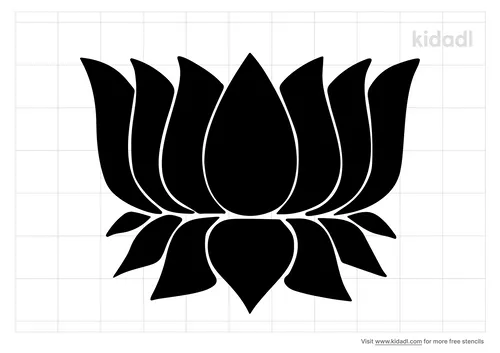lotus-stencil