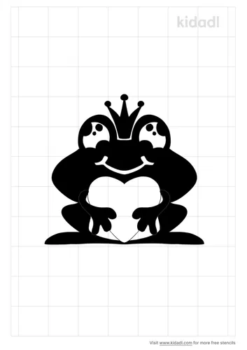 love-frog-stencil
