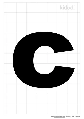 lowercase-c-stencil