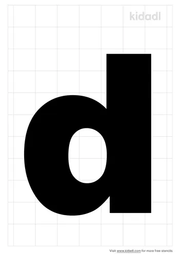 lowercase-d-stencil