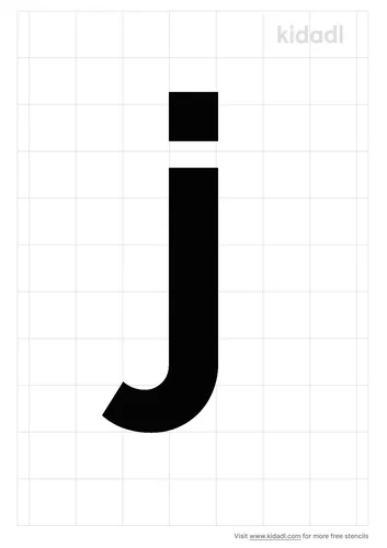 lowercase-j-stencil