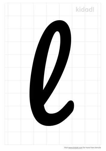 lowercase-l-stencil