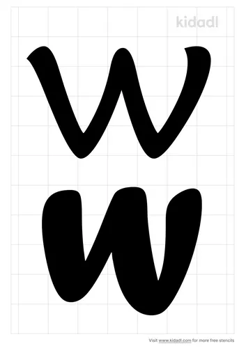 lowercase-w-stencil