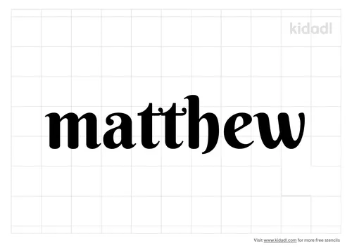matthew-stencil