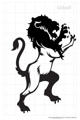 medieval-lion-stencil