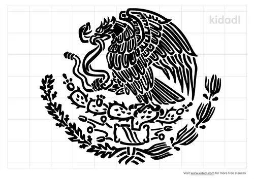mexican-eagle-stencil