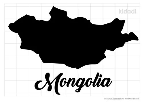 mongolia-stencil