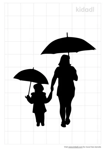 mother-and-child-with-umbrella-stencil