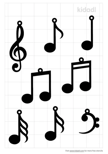music-8-notes-stencil