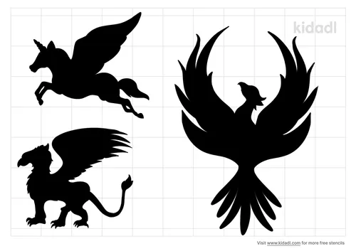 mythical-animals-clustered-together-stencil.png