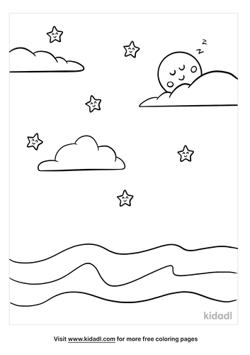 Night Sky Coloring Pages | Free Space Coloring Pages | Kidadl