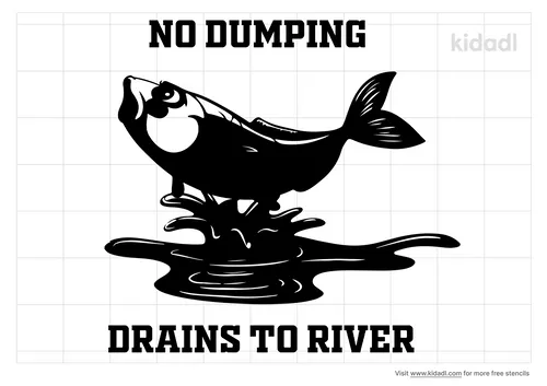 no-dumping-drains-to-river-stencil
