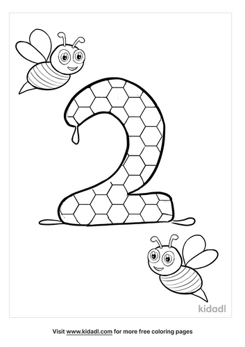 number 2 coloring pages free numbers coloring pages kidadl