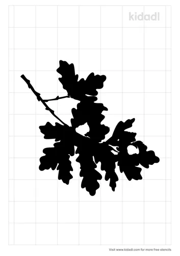 oak-branch-stencil