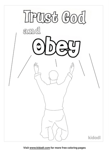 Obey God Coloring Pages | Free Bible Coloring Pages | Kidadl