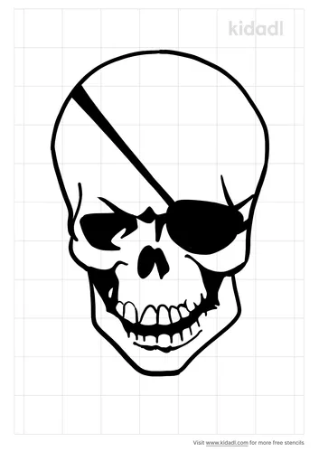 one-eyed-skull-stencil