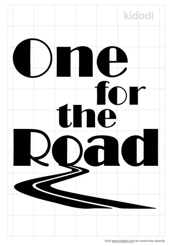 one-for-the-road-stencil