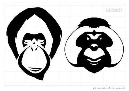 orangutan-stencil
