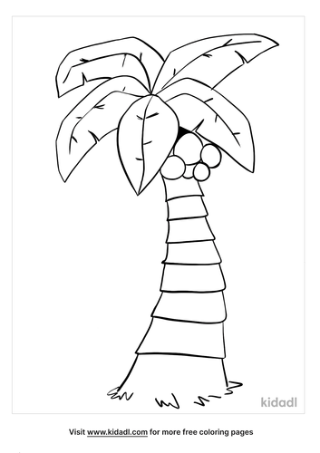 Palm Tree Coloring Pages Free Nature Coloring Pages Kidadl