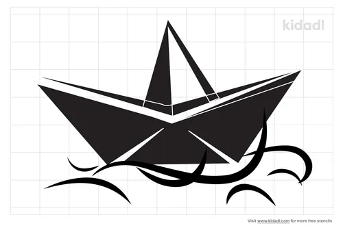 paper-boat-stencil