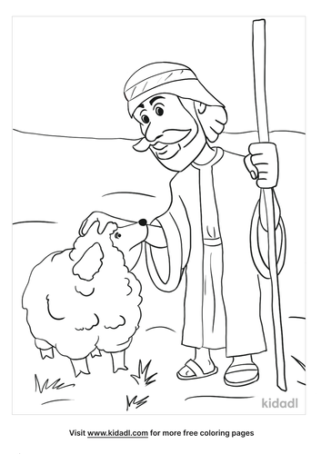 Parable Of The Lost Sheep Coloring Page Coloring Pages