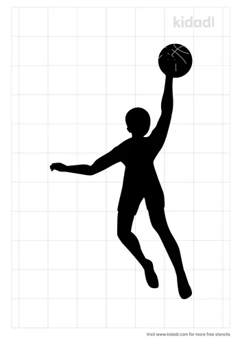 passing-ball-players-stencil