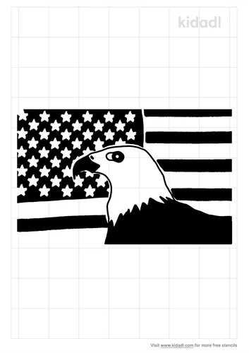 patriotic-background-with-eagle-stencil