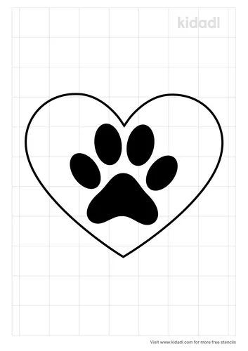 paw-print-heart-stencil