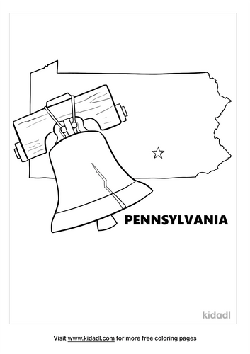 Pennsylvania Coloring Pages | Free World, Geography & Flags Coloring