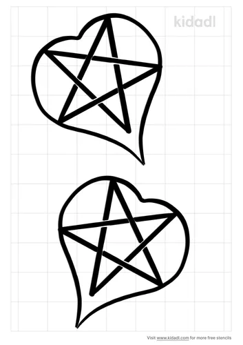 pentagram-in-heart-stencil
